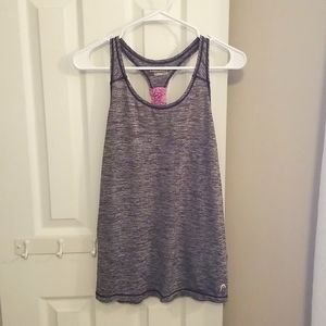 Grey Athletic Razorback Tank